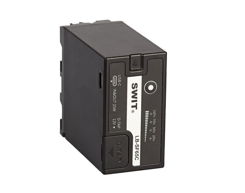 (image for) SWIT LB-SF65C 65Wh NP-F battery with 12V D-tap & USB-C IN STOCK